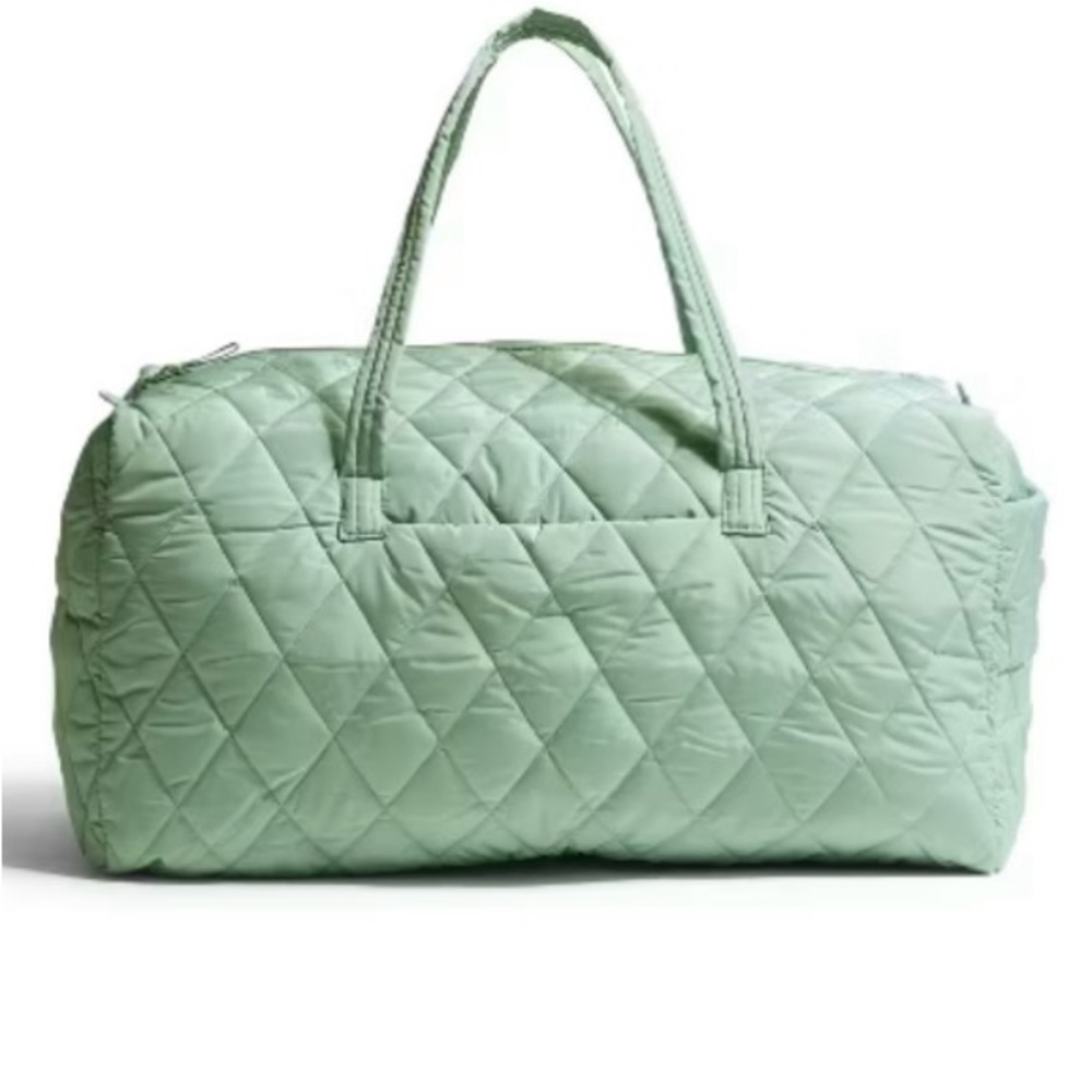 NWT Vera Bradley XL Weekender Travel Duffel & Cosmetic Toiletry Bag Green 💚 NEW